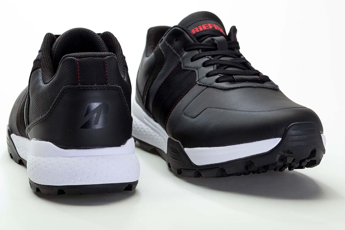 スパイクレスシューズ「BRIEFING×BRIDGESTONE GOLF LEATHER LOW」ブラック