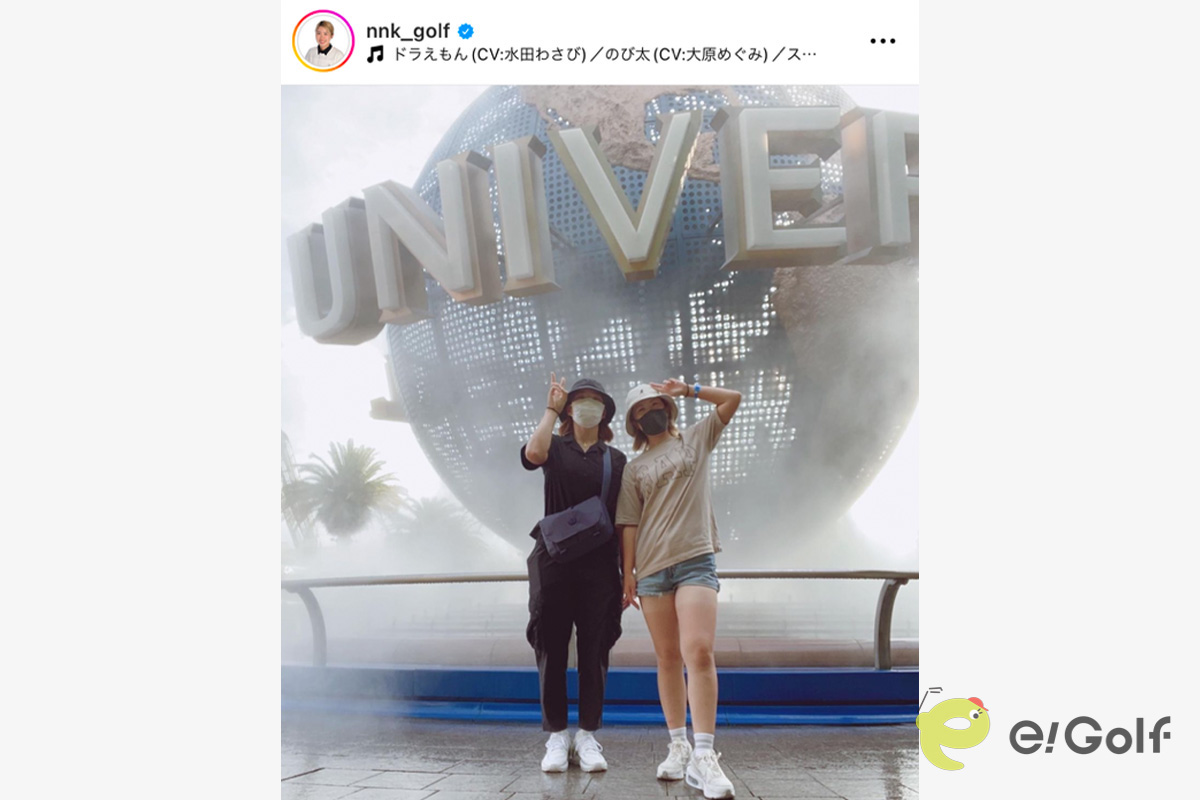 上野菜々子のインスタグラム（@nnk_golf）より