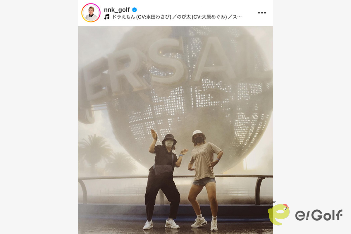 上野菜々子のインスタグラム（@nnk_golf）より