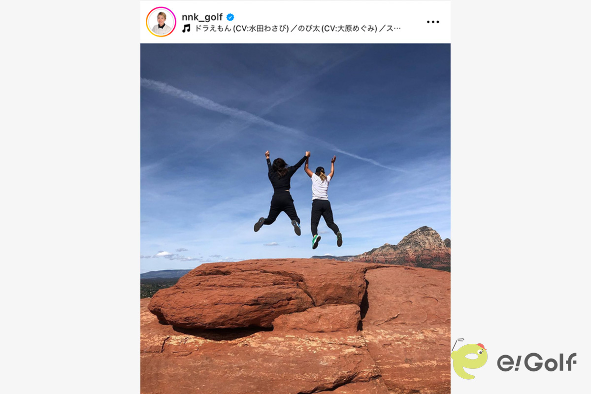 上野菜々子のインスタグラム（@nnk_golf）より