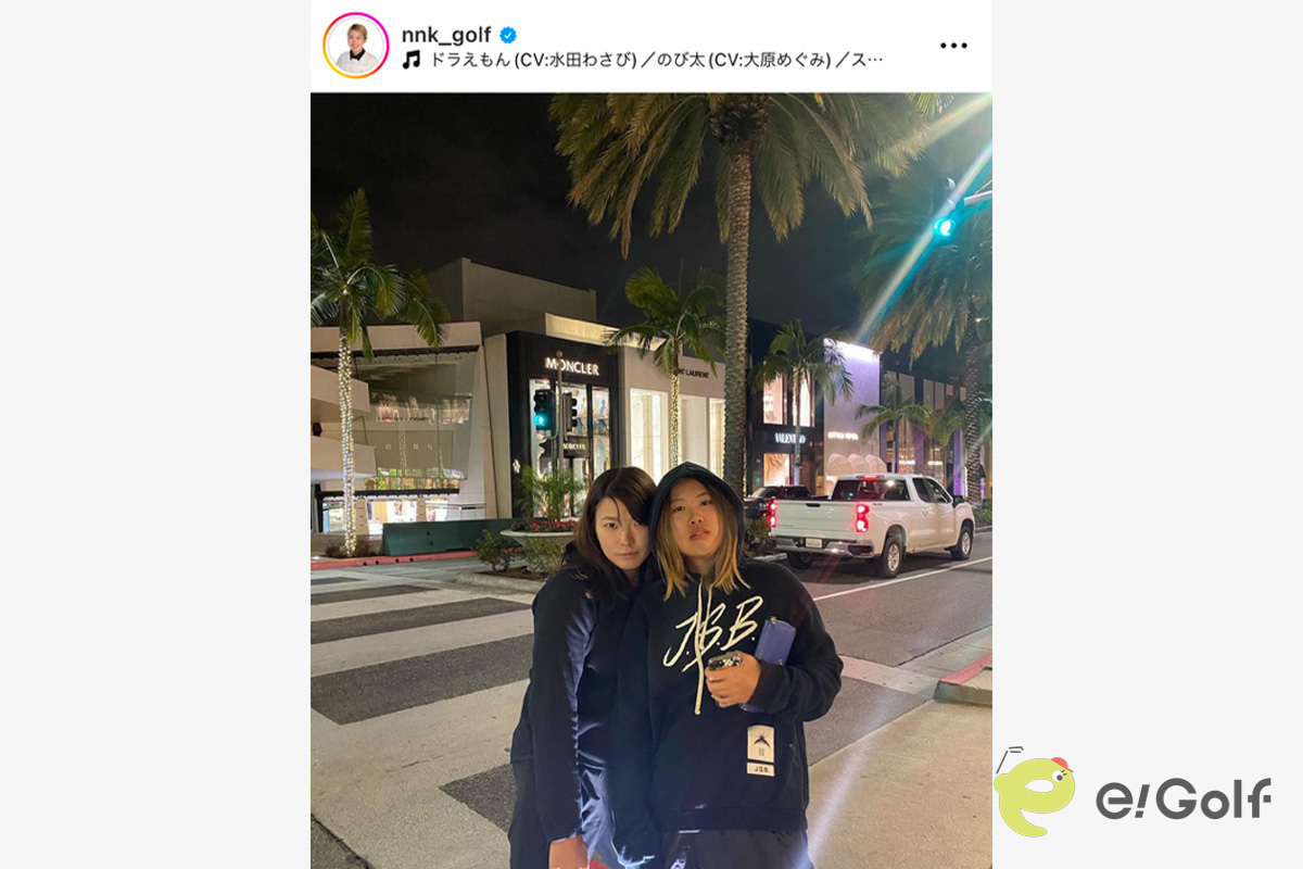 上野菜々子のインスタグラム（@nnk_golf）より