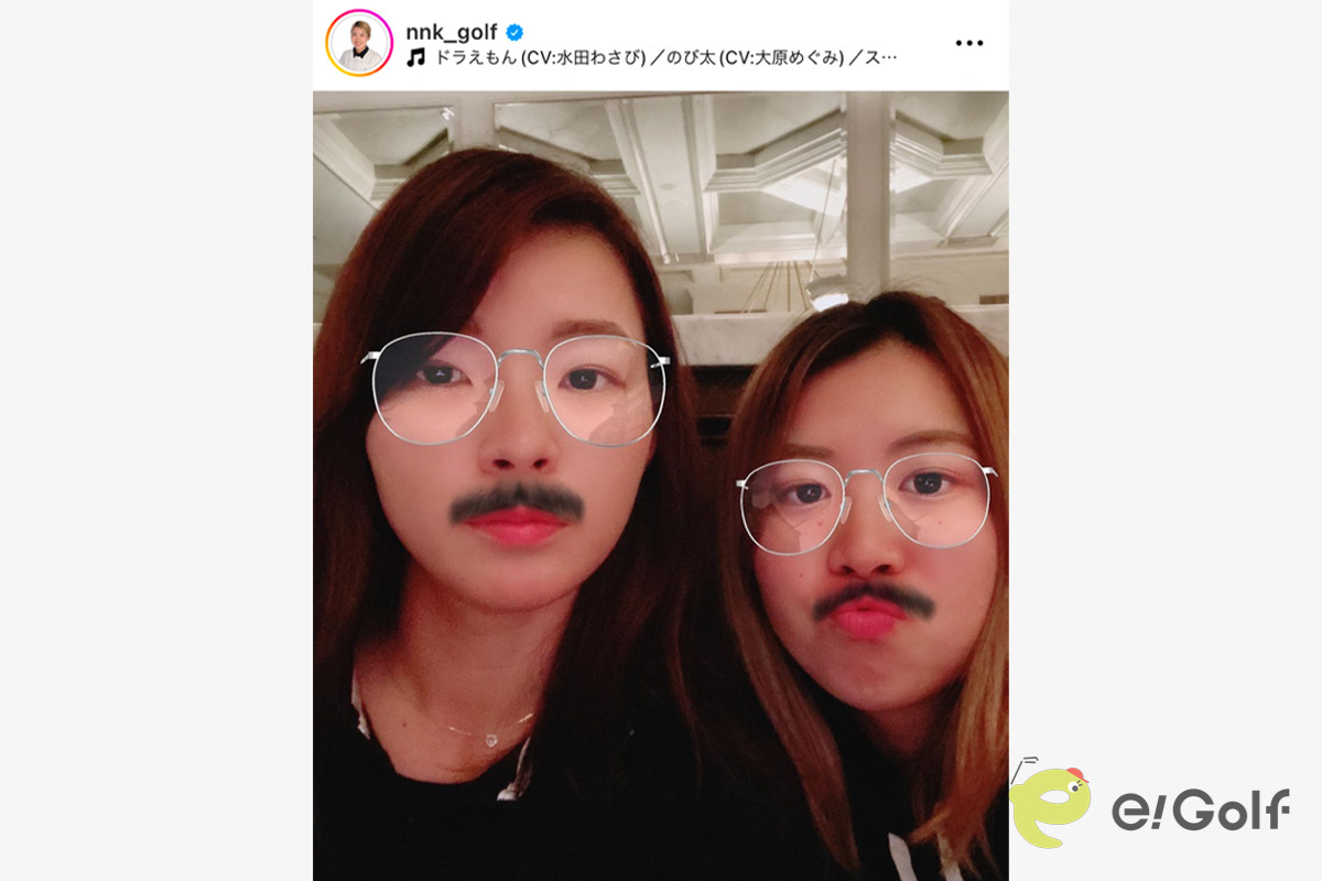 上野菜々子のインスタグラム（@nnk_golf）より