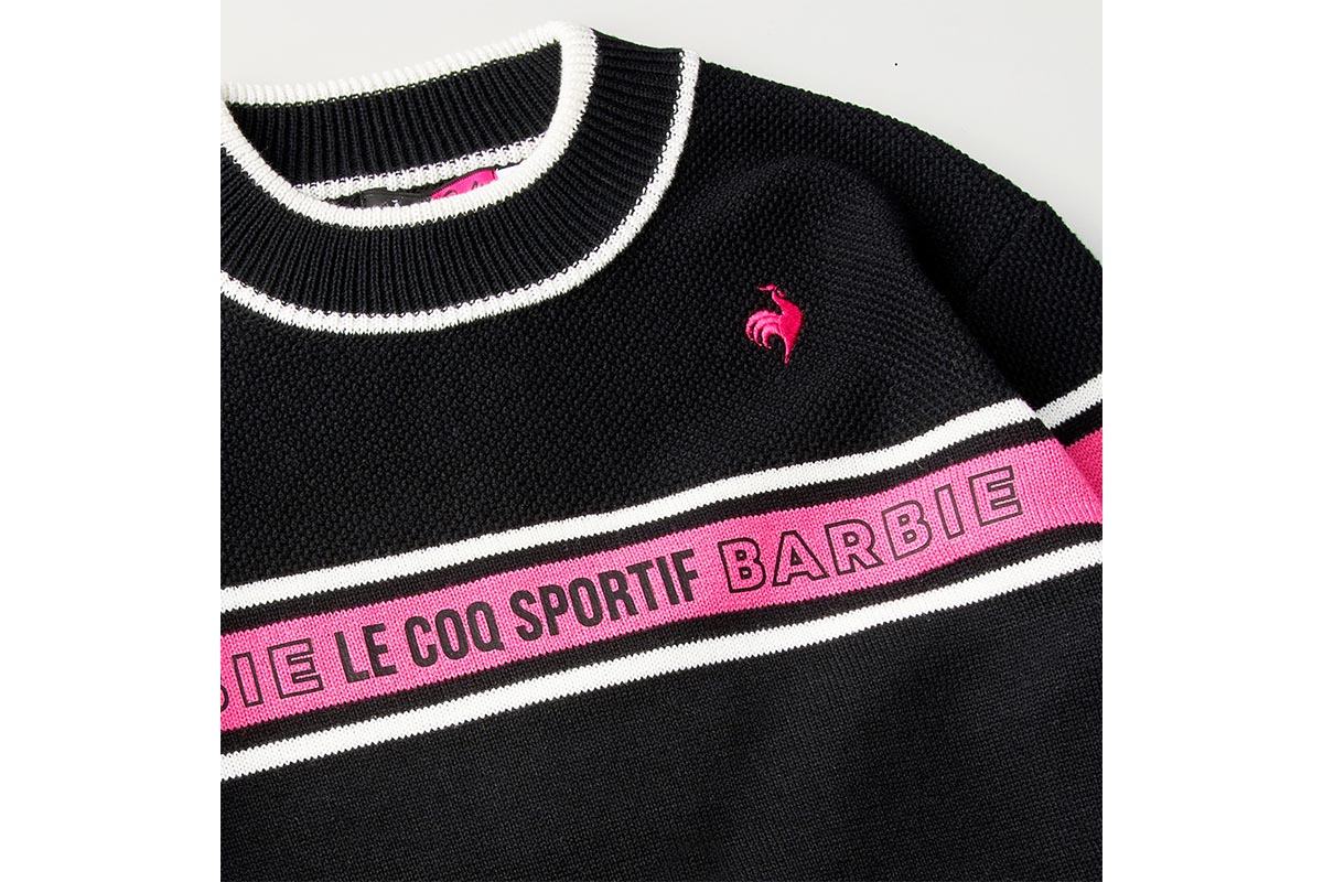 【Barbie×le coq sportif】ラインセーター　2万2000円（税込み）