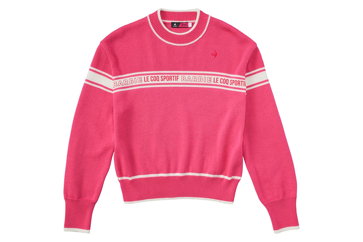 【Barbie×le coq sportif】ラインセーター　2万2000円（税込み）