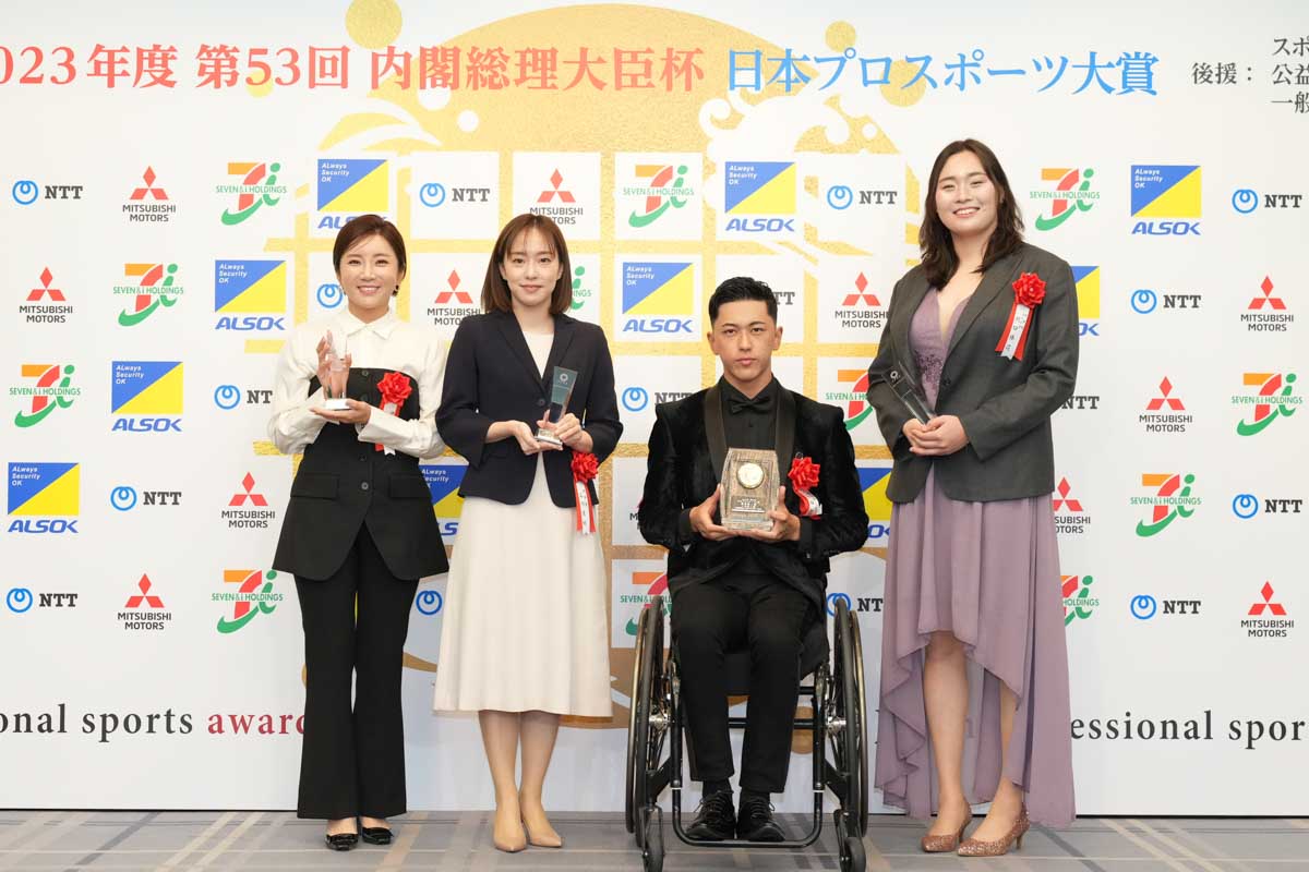 第53回内閣総理大臣杯 日本プロスポーツ大賞受賞式典の様子