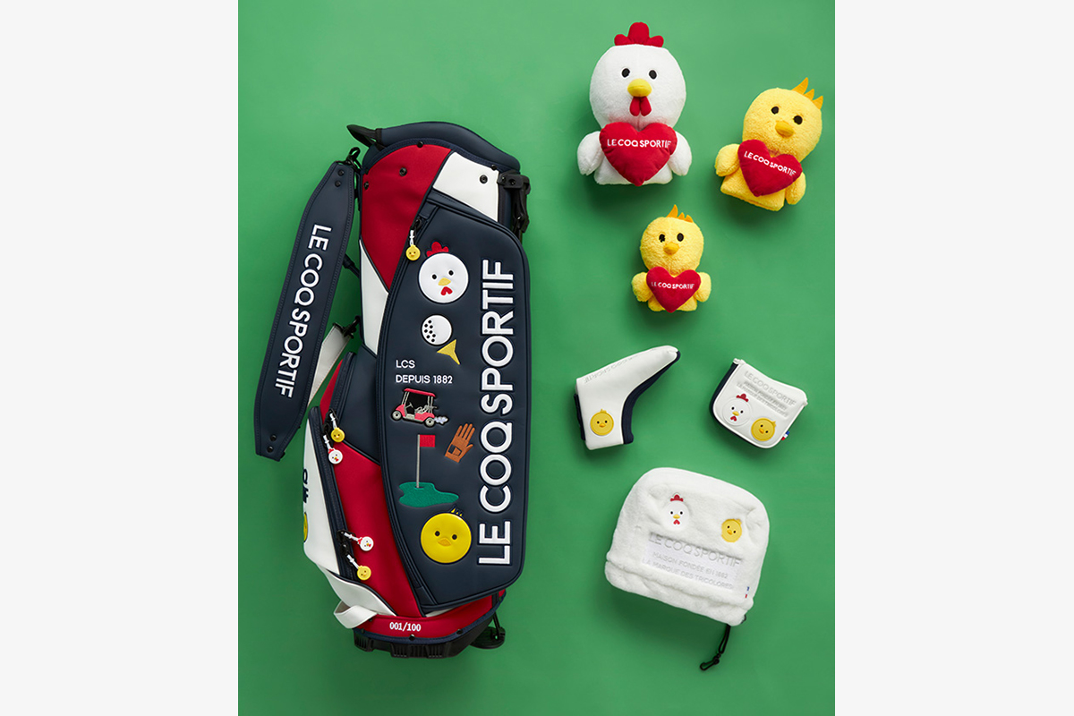 ふわふわ素材で手触りのいいヘッドカバーやアイコン入りのパターカバーと合わせて使用することも可能