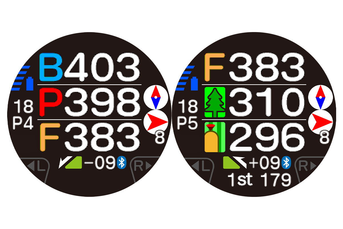 様々な情報が見やすく表示される「イーグルビジョン ACE PRO」