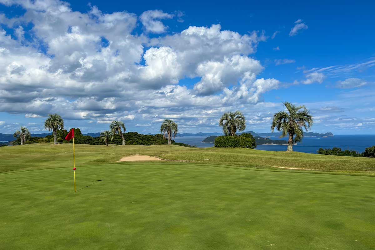 南国リゾートコースのようなホールもあります