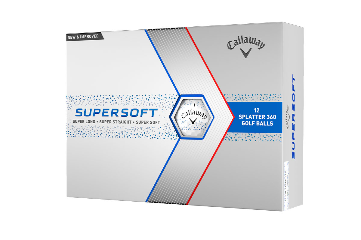 数量限定販売の「SUPERSOFT SPLATTER 360 ボール」。ブルーとレッドの2色