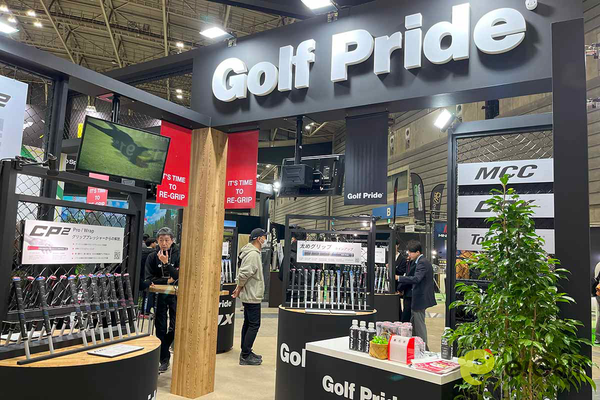 コアなゴルフファンが多く訪れていた「ゴルフプライド」のブース