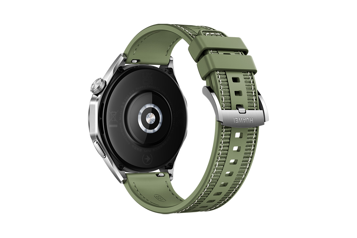 新たに追加されたモデル「HUAWEI WATCH GT 4」グリーン　3万6080円（税込み）