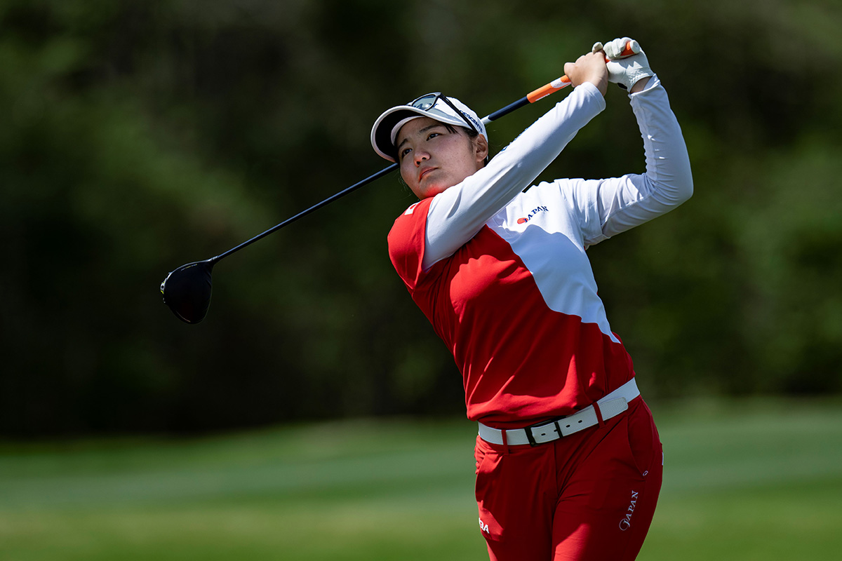 2024オーガスタナショナル女子アマ初日 新地真美夏　写真：大会提供
