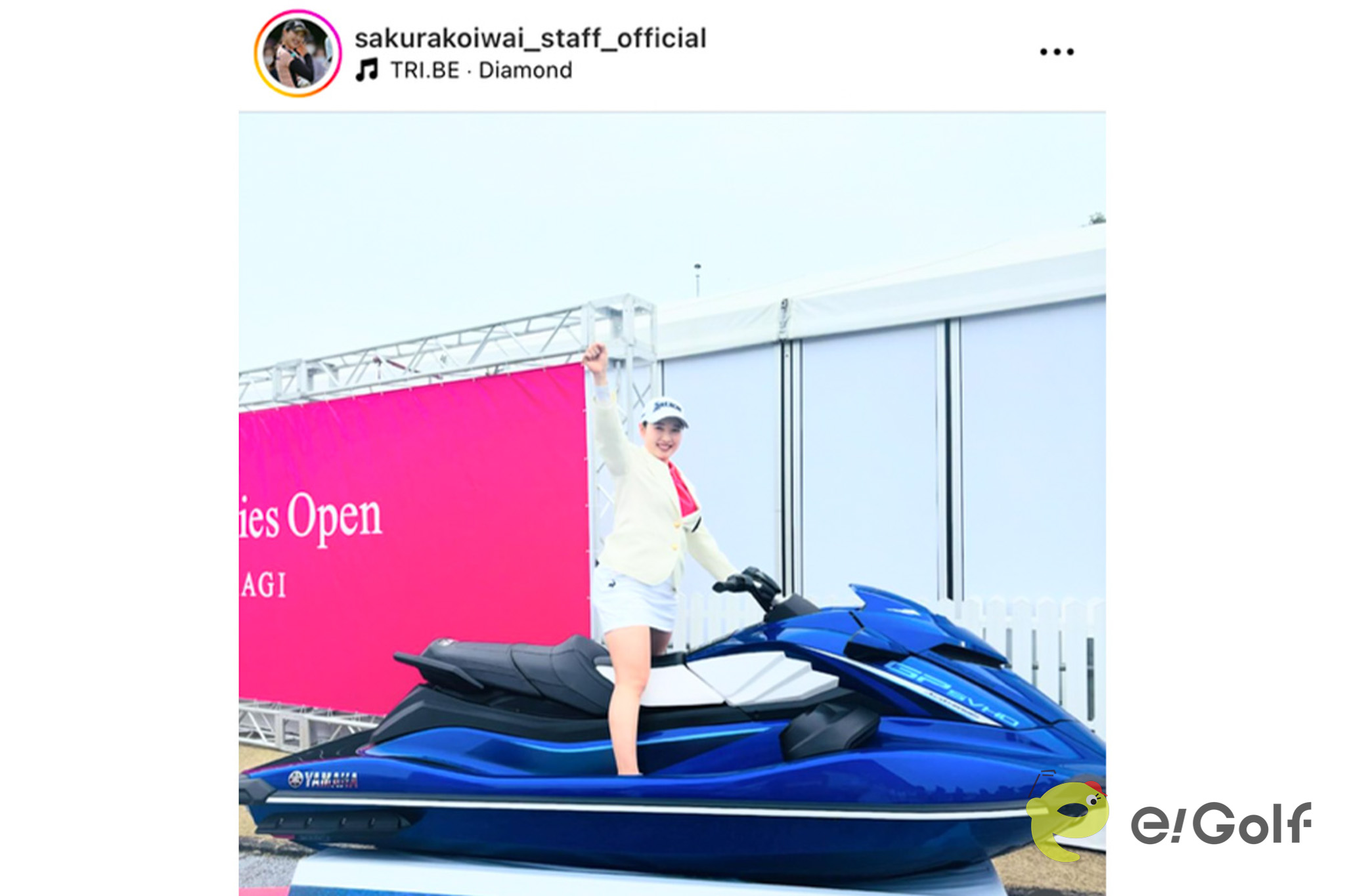 小祝さくらのスタッフのインスタグラム（@sakurakoiwai_staff_official）より