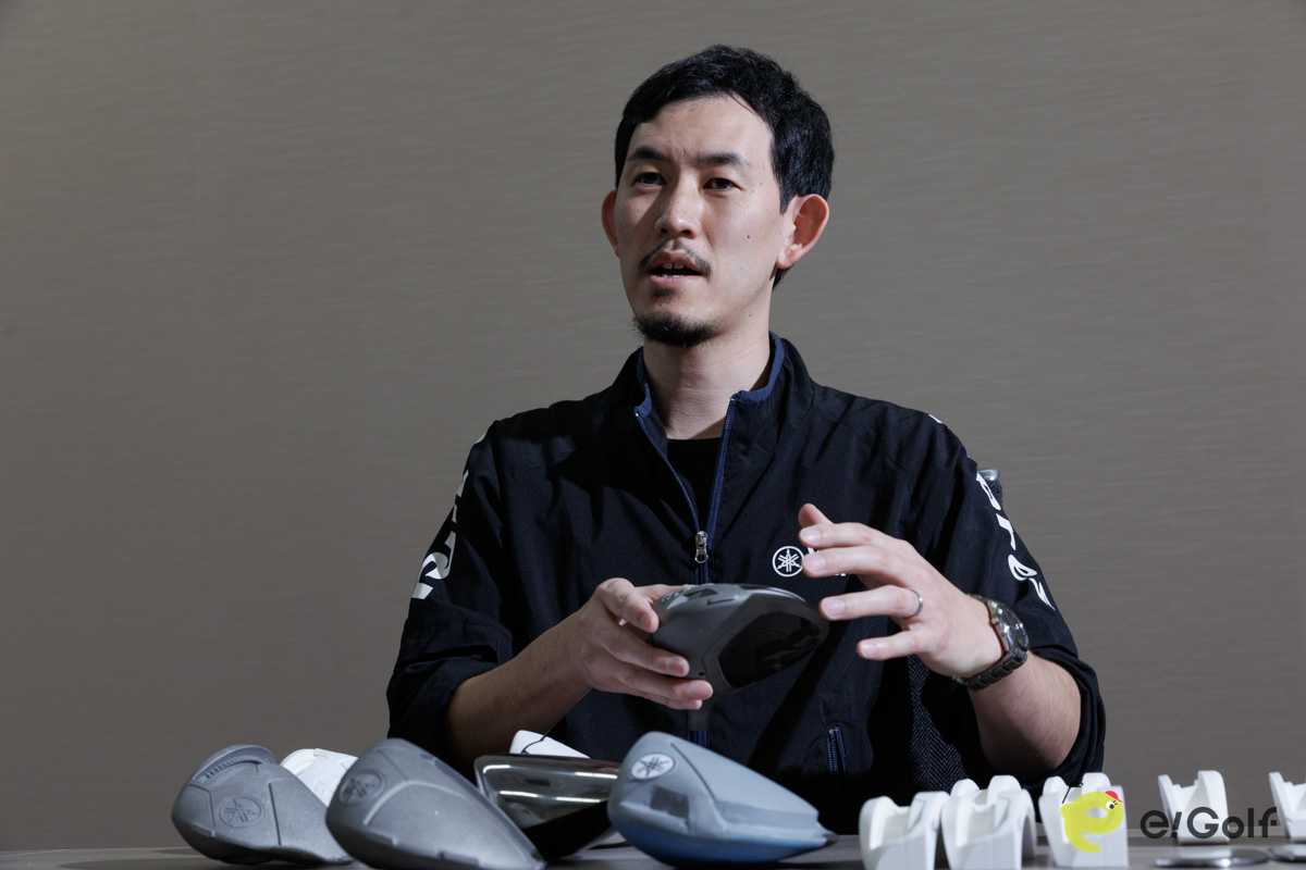 2024年モデルのヤマハ「RMX VD」ドライバーを開発した金重裕太氏／ヤマハ HS事業推進部 開発グループ RMXウッド開発担当[写真：山上忠]