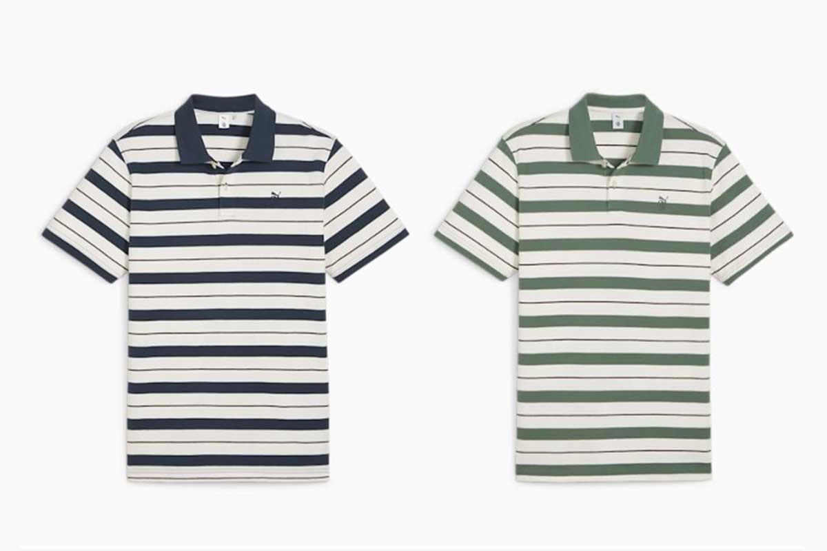 PUMA × QGC　サンデーストライプ半袖ポロシャツ　1万3200円（税込み）