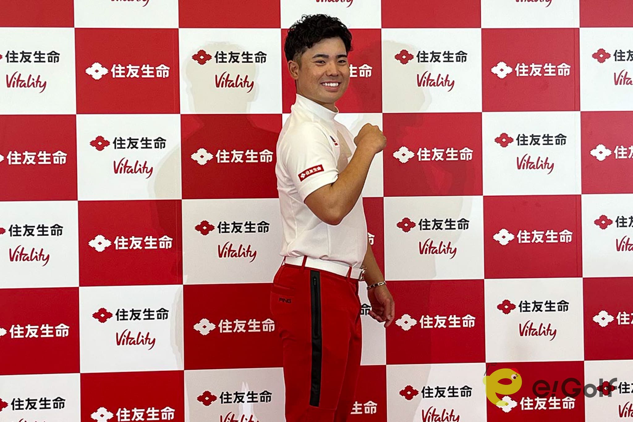 今後はウエアの右袖にロゴをつけて試合に出場する