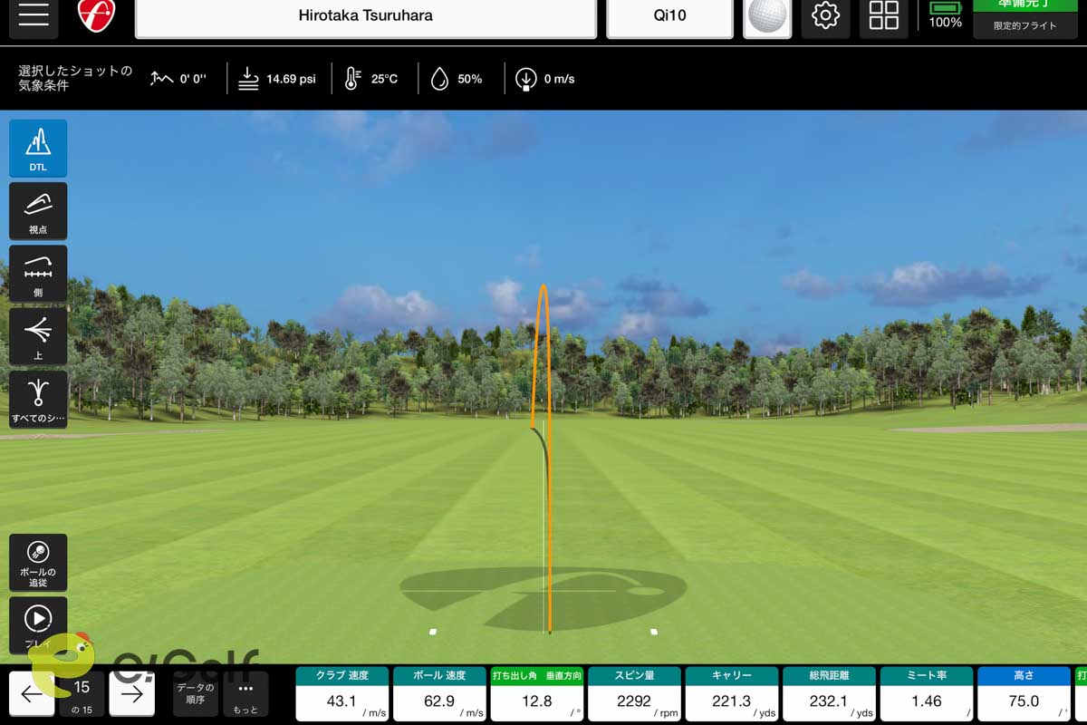 「Qi10」の試打データ