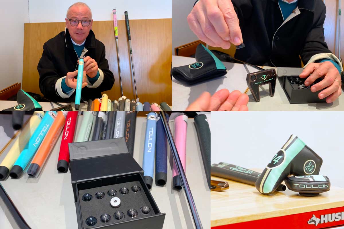 ストロークタイプやアライメントに合わせて選べる豊富なヘッドバリエーションとウエート調整だけではなく、お洒落なヘッドカバーや豊富なカラーリングのオリジナルグリップもカスタムできる