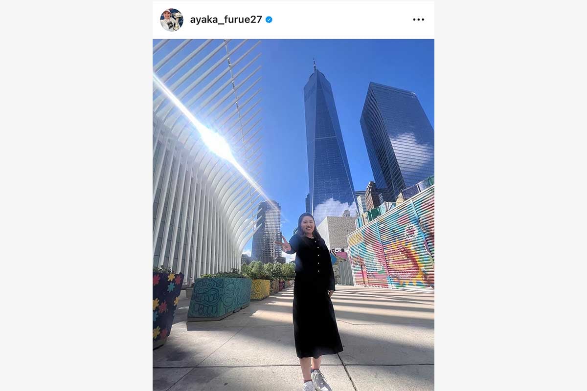 古江彩佳のインスタグラム（@ayaka_furue27）より