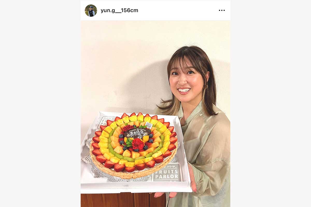 高木優奈のインスタグラム（@yun.g__156cm）より