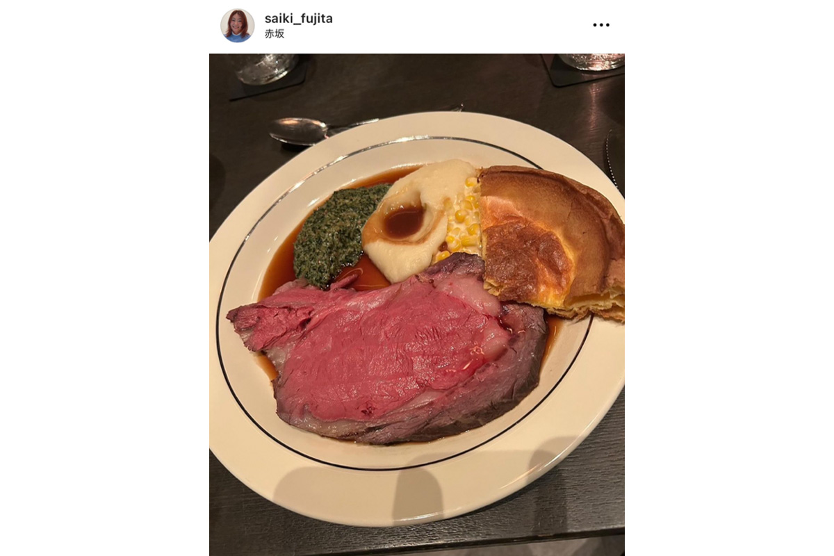 藤田さいきのインスタグラム（@saiki_fujita）より