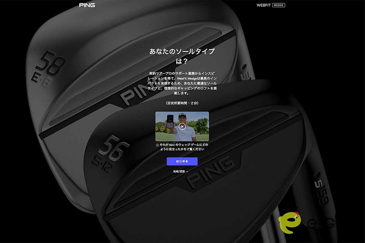 ピンの公式ウェブサイトから自分に合ったソールタイプをチェックできる