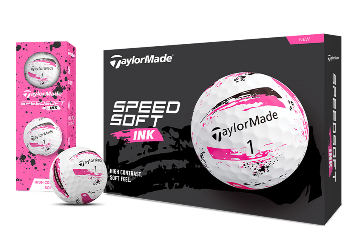 テーラーメイド 新作ゴルフボール「スピードソフト インク」 ピンク