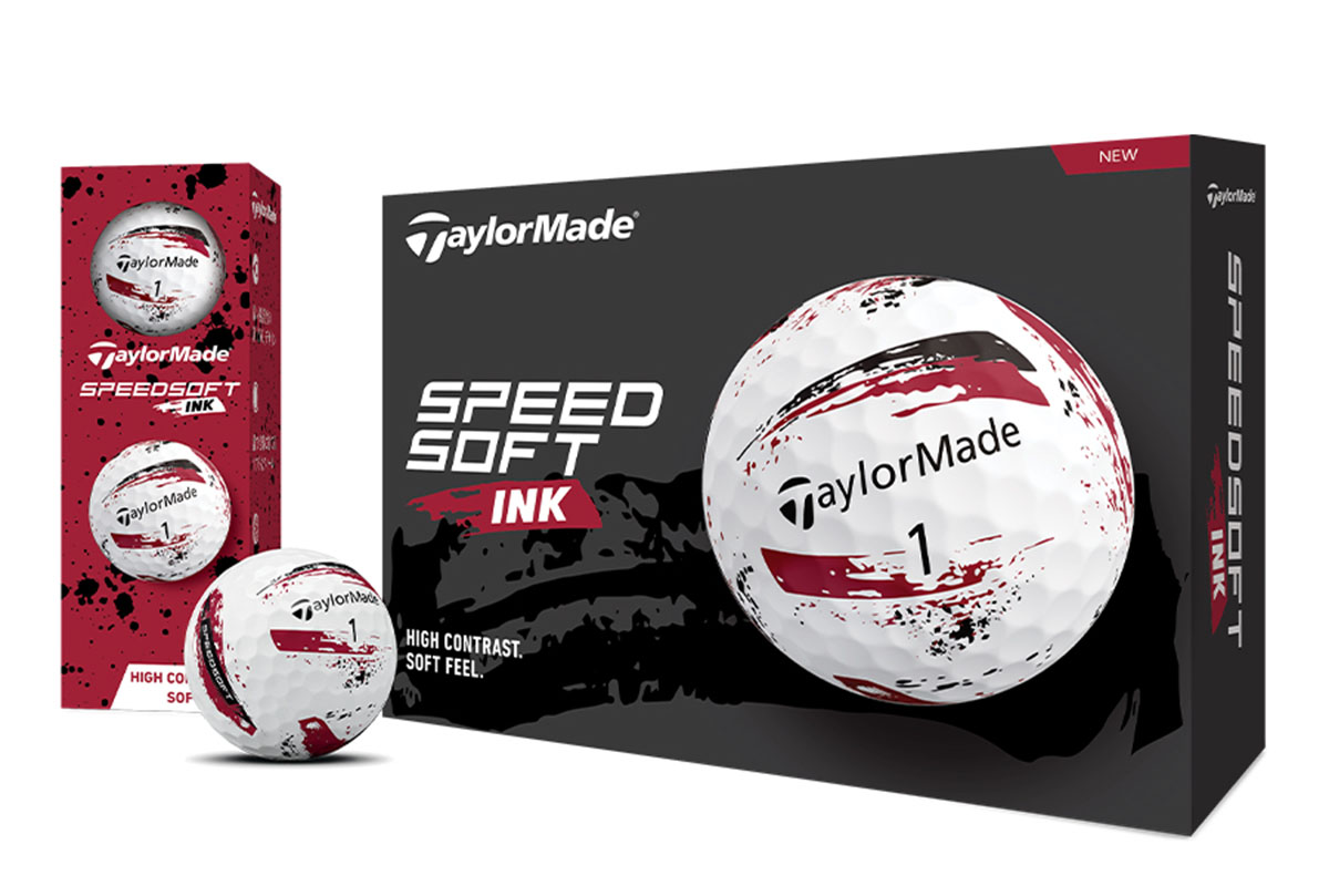 テーラーメイド 新作ゴルフボール「スピードソフト インク」 レッド