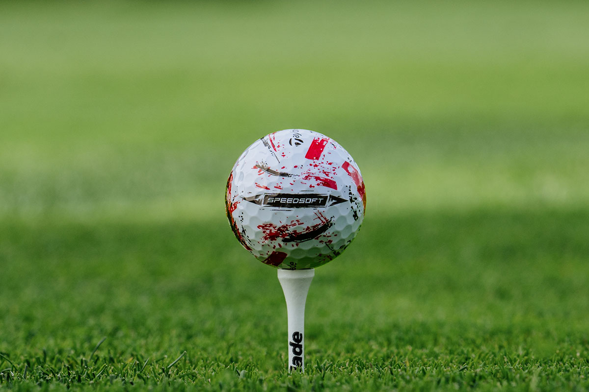 テーラーメイド 新作ゴルフボール「スピードソフト インク」 レッド