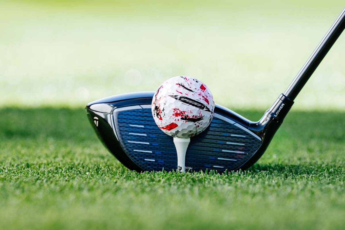 テーラーメイド 新作ゴルフボール「スピードソフト インク」 レッド