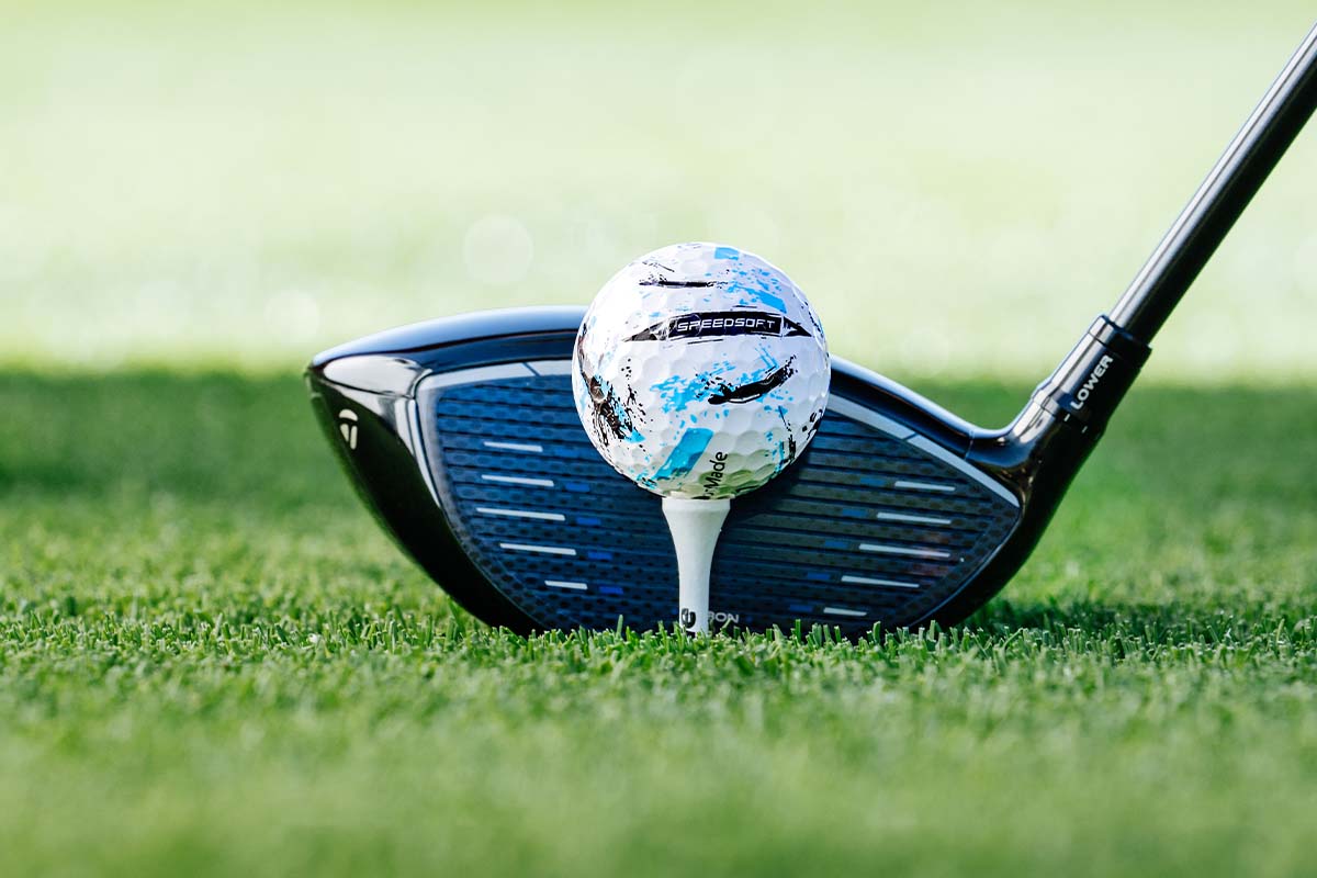 テーラーメイド 新作ゴルフボール「スピードソフト インク」 ブルー