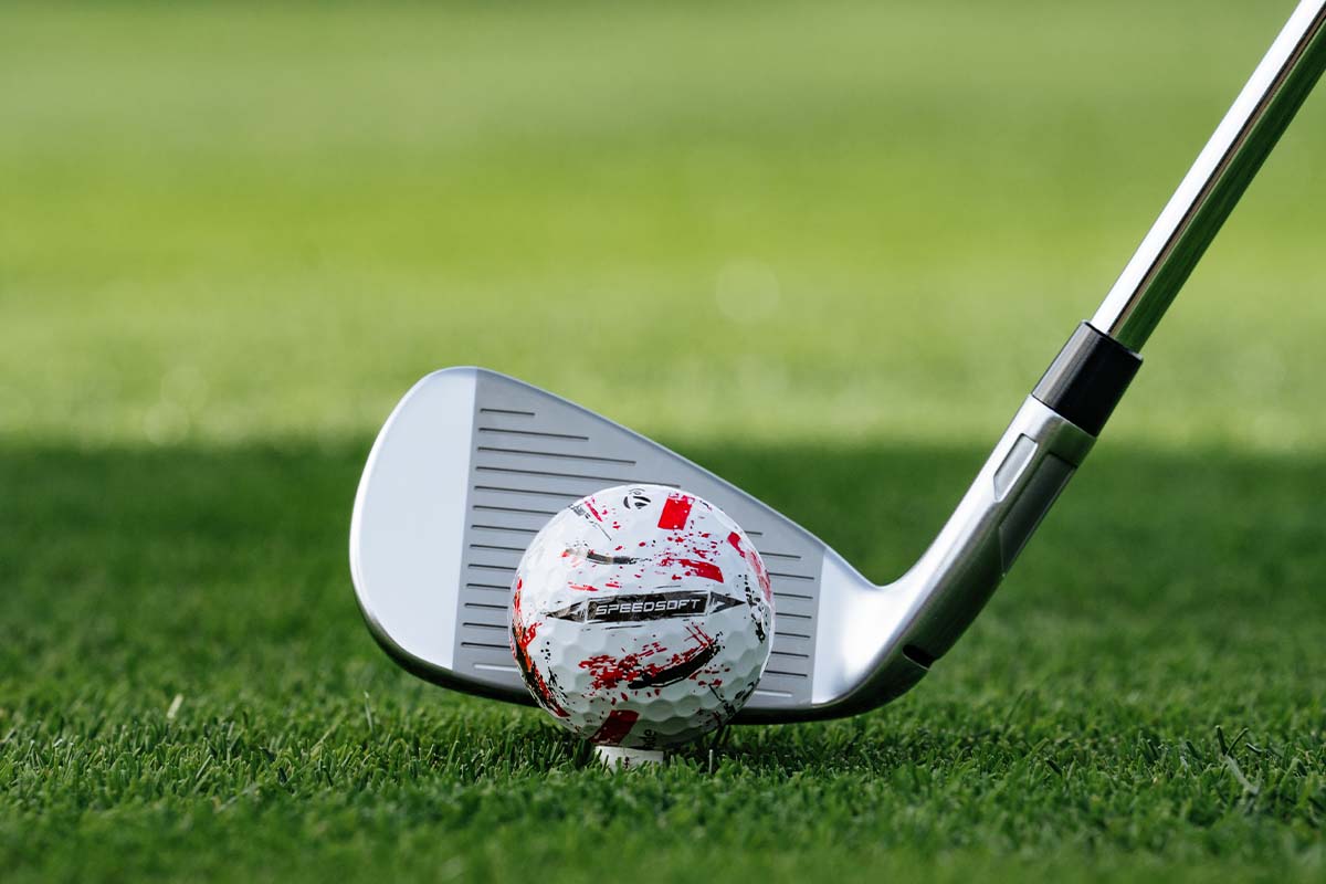 テーラーメイド 新作ゴルフボール「スピードソフト インク」 レッド