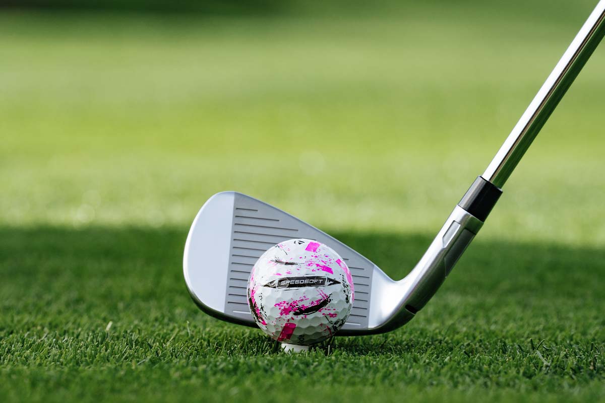 テーラーメイド 新作ゴルフボール「スピードソフト インク」 ピンク