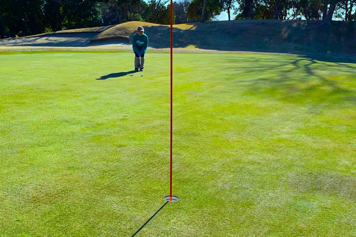 会心のスーパーショットはなくても、ベストスコアを更新するときはミスしてもピンチにならずやさしい状況になることが多い