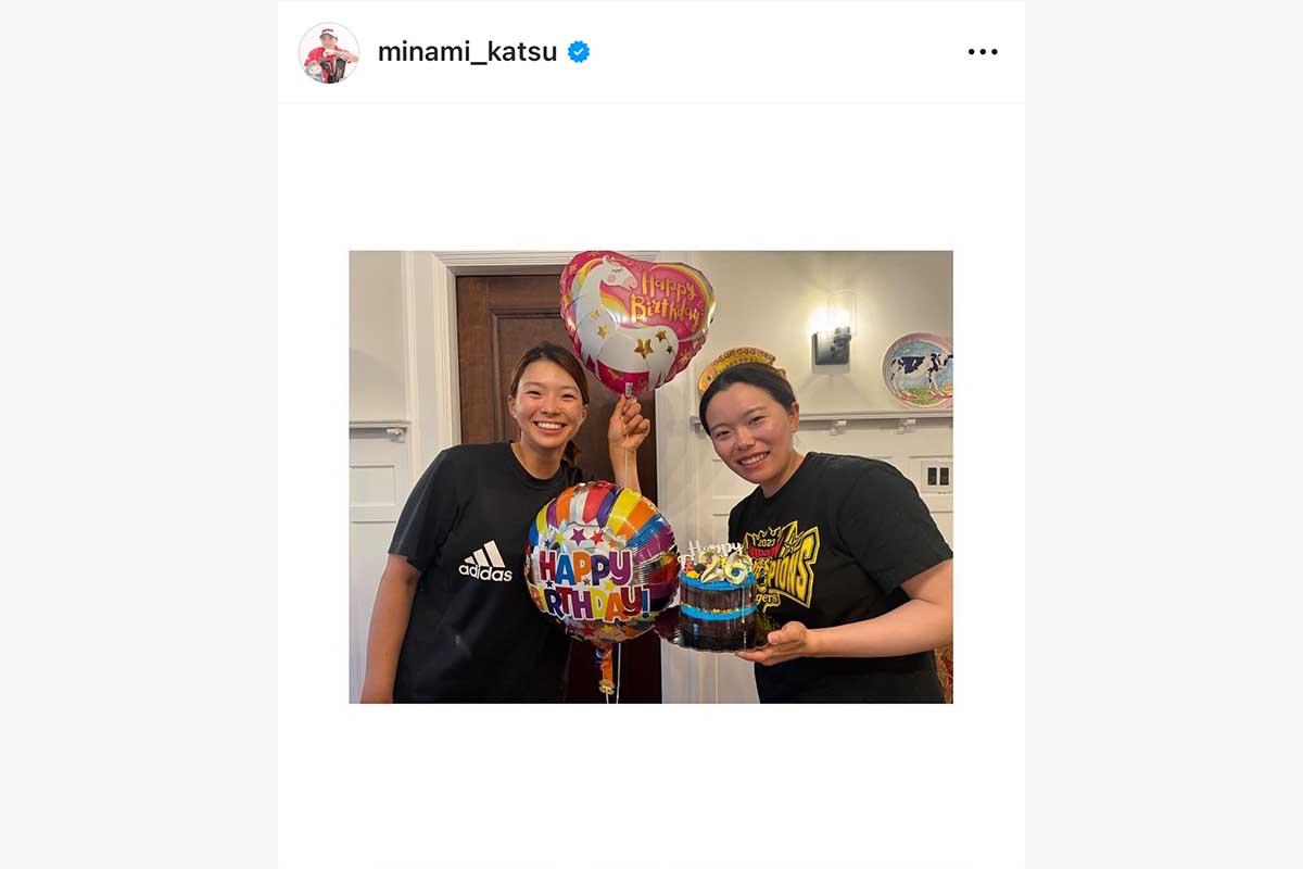 勝みなみのインスタグラム（＠minami_katsu）より