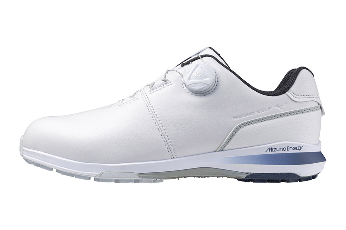 ミズノのゴルフシューズ 「NEXLITE ENERZY BOA」 ホワイト×ホワイト