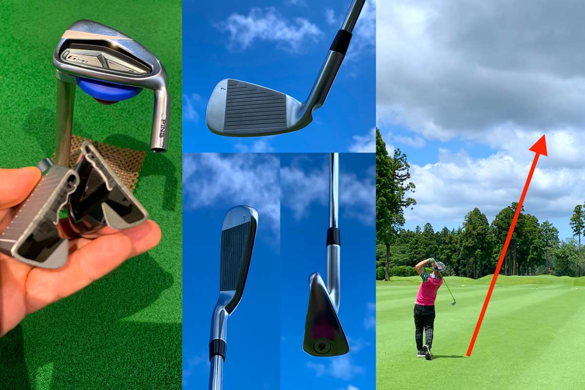 「G730」は非常に薄いフェース＆ソールで高初速＆直進性が高いヘッド形状になっていた