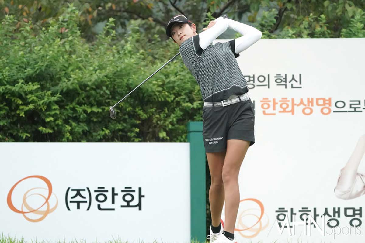 初の韓国ツアー参戦で初日を上位でフィニッシュした原英莉花　写真提供:MHN Sports