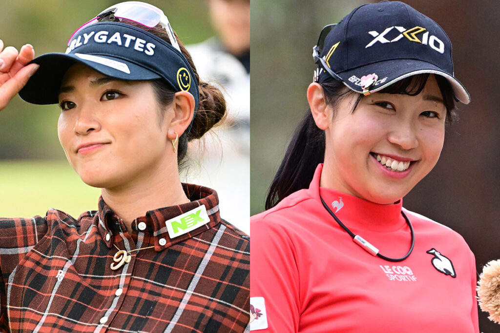 JLPGAマーカー(原英莉花、堀琴音、菅沼菜々、稲見萌寧) 画像詳細 2026年 Vポイント×SMBCレディスゴルフトーナメント 事前 堀
