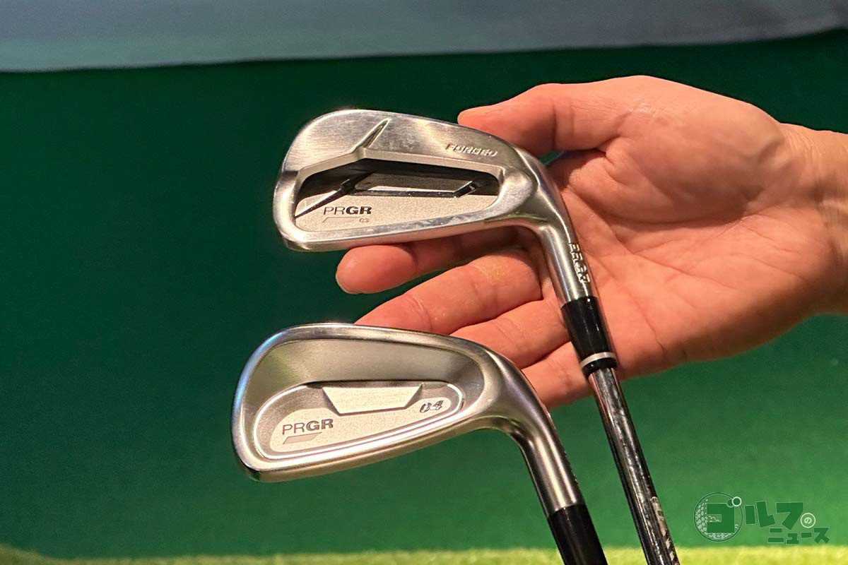 「PRGR 03 IRON」と「PRGR 04 IRON」