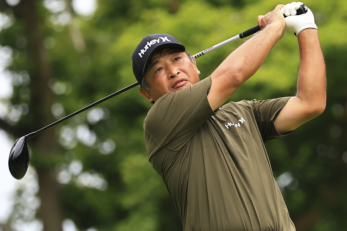 国内シニアメジャー初勝利を飾った増田伸洋　写真：大会提供