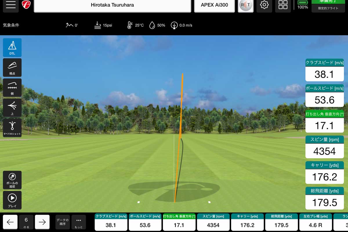 「APEX Ai300」アイアンの試打データ