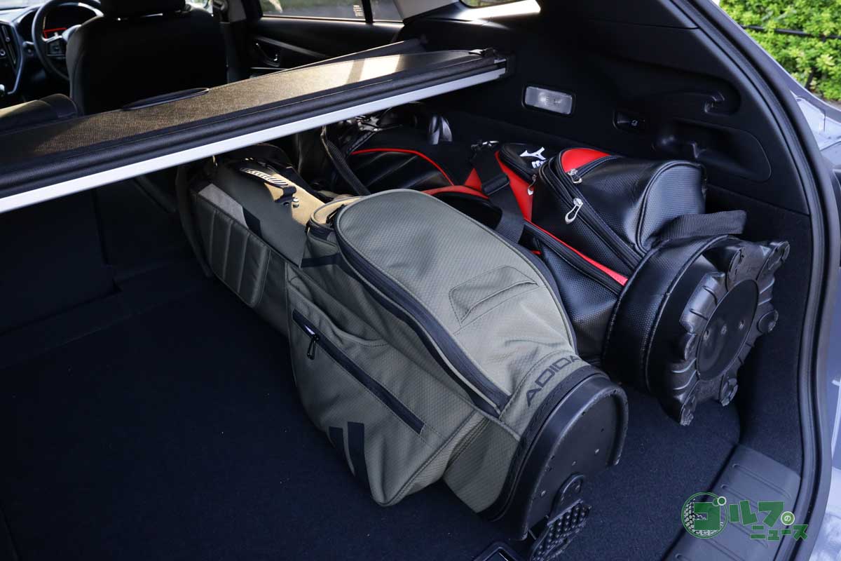 キャディバッグ2本の積載例