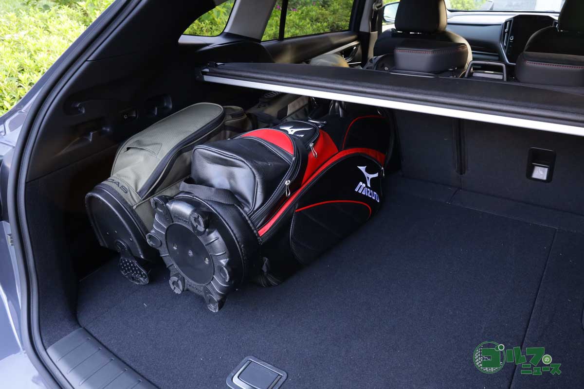 キャディバッグ2本の積載例