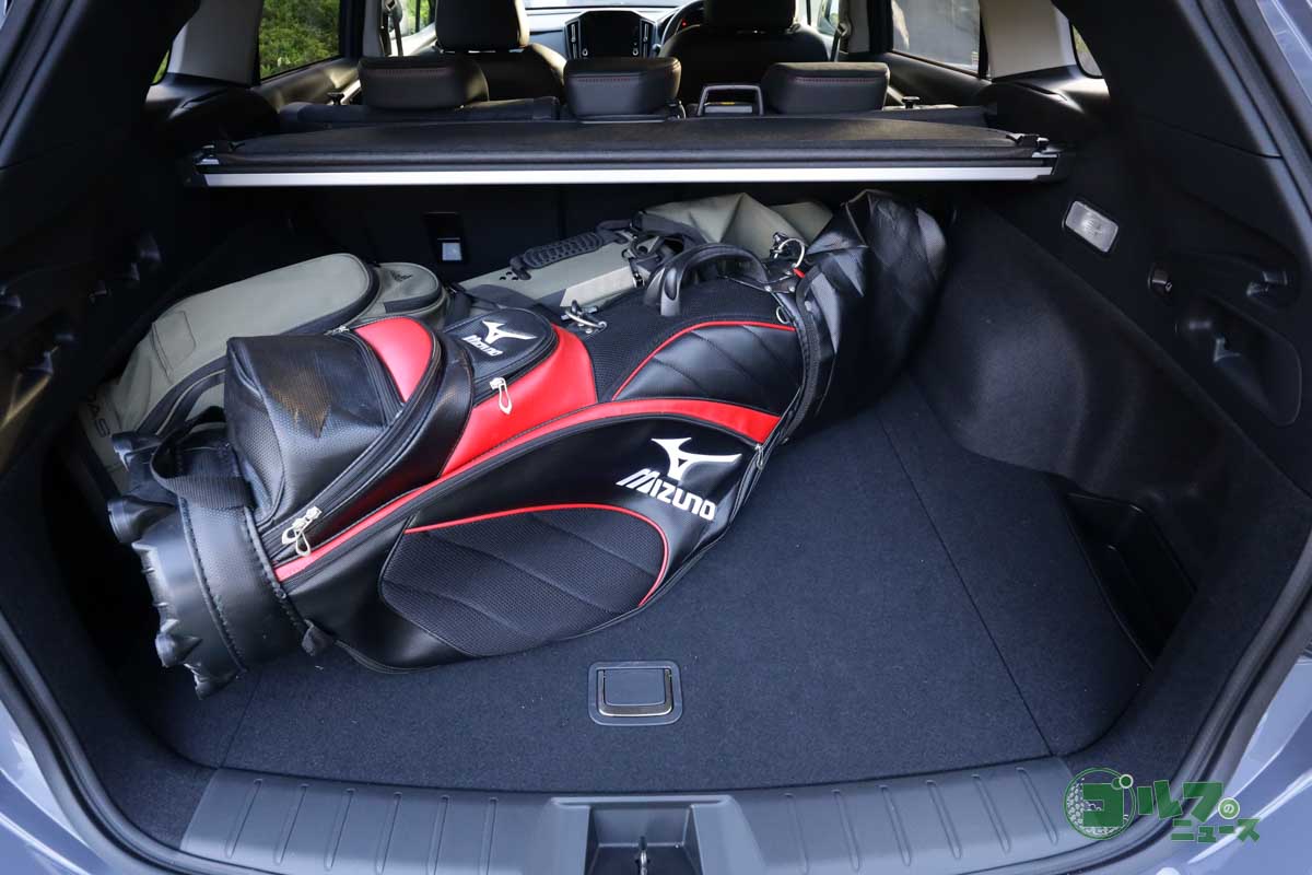 キャディバッグ2本の積載例