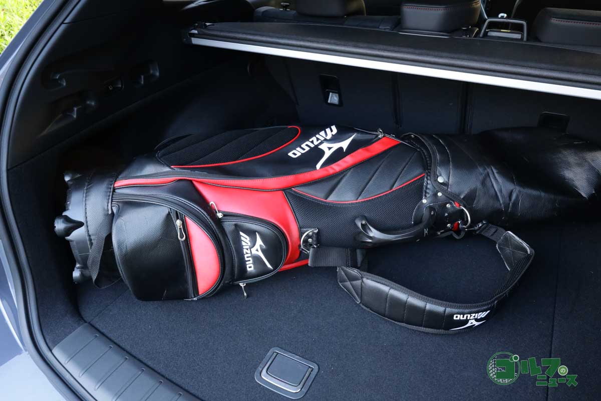 キャディバッグ1本の積載例