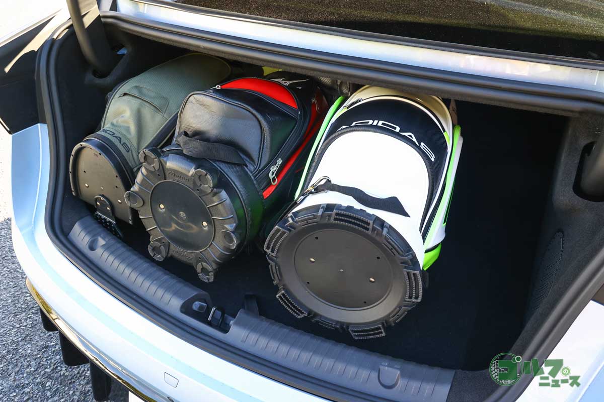 キャディバッグ2本の積載例