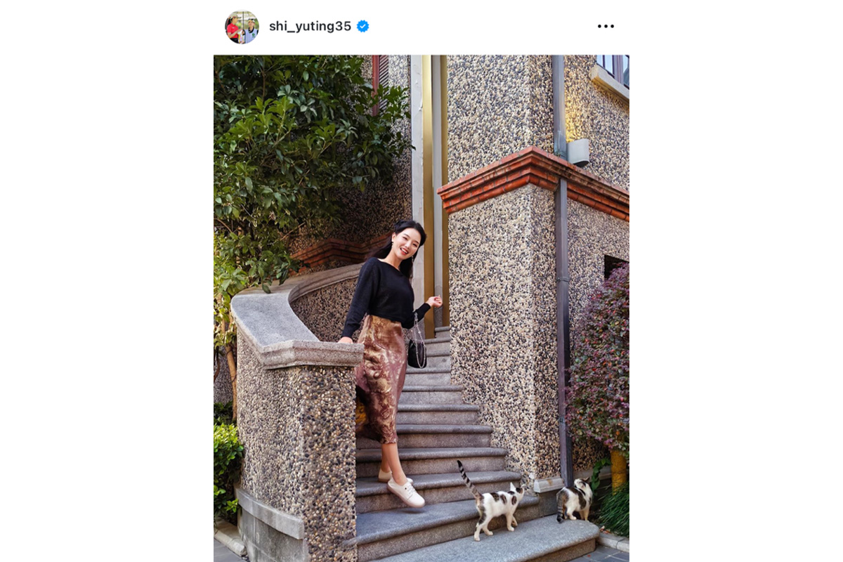 セキ・ユウティンのインスタグラム（shi_yuting35）より