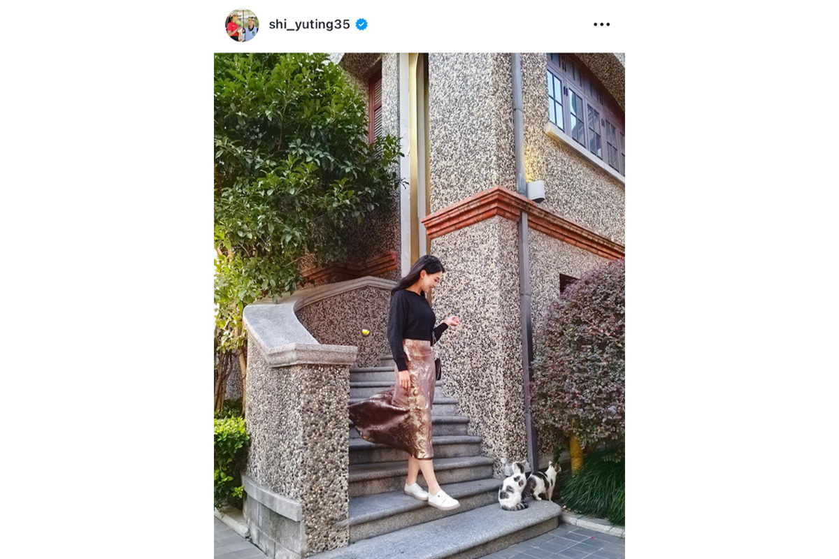 セキ・ユウティンのインスタグラム（shi_yuting35）より