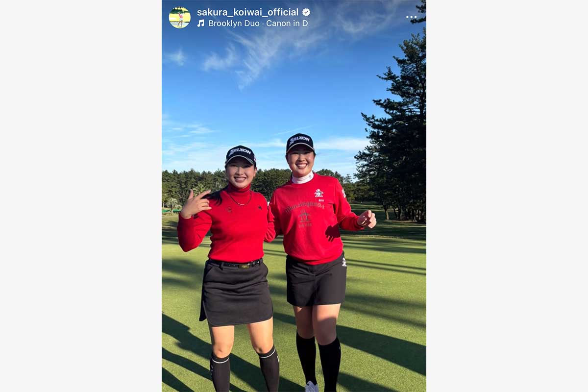 小祝さくらのインスタグラム（@sakura_koiwai_official）より